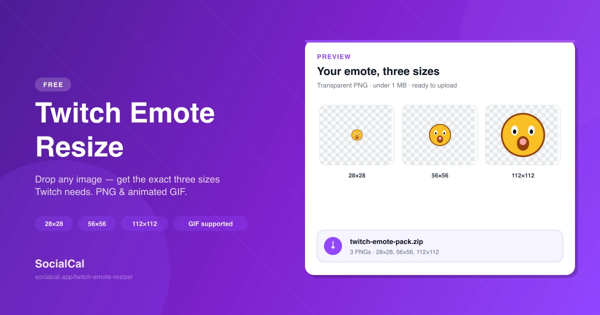 Twitch Emote Resize screenshot
