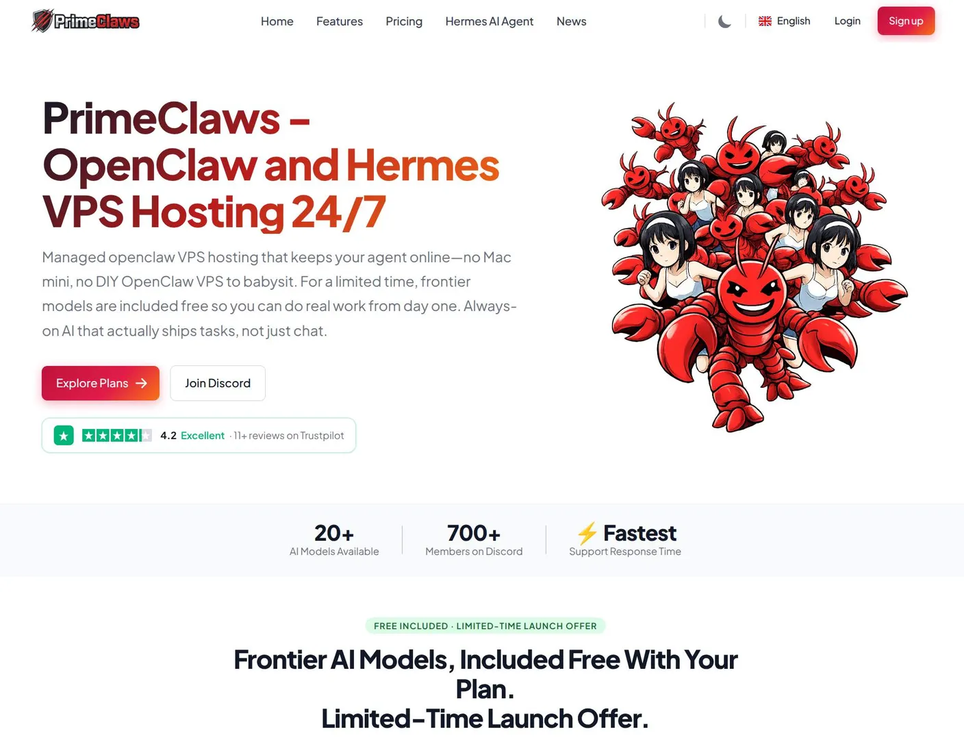 PrimeClaws VPS screenshot