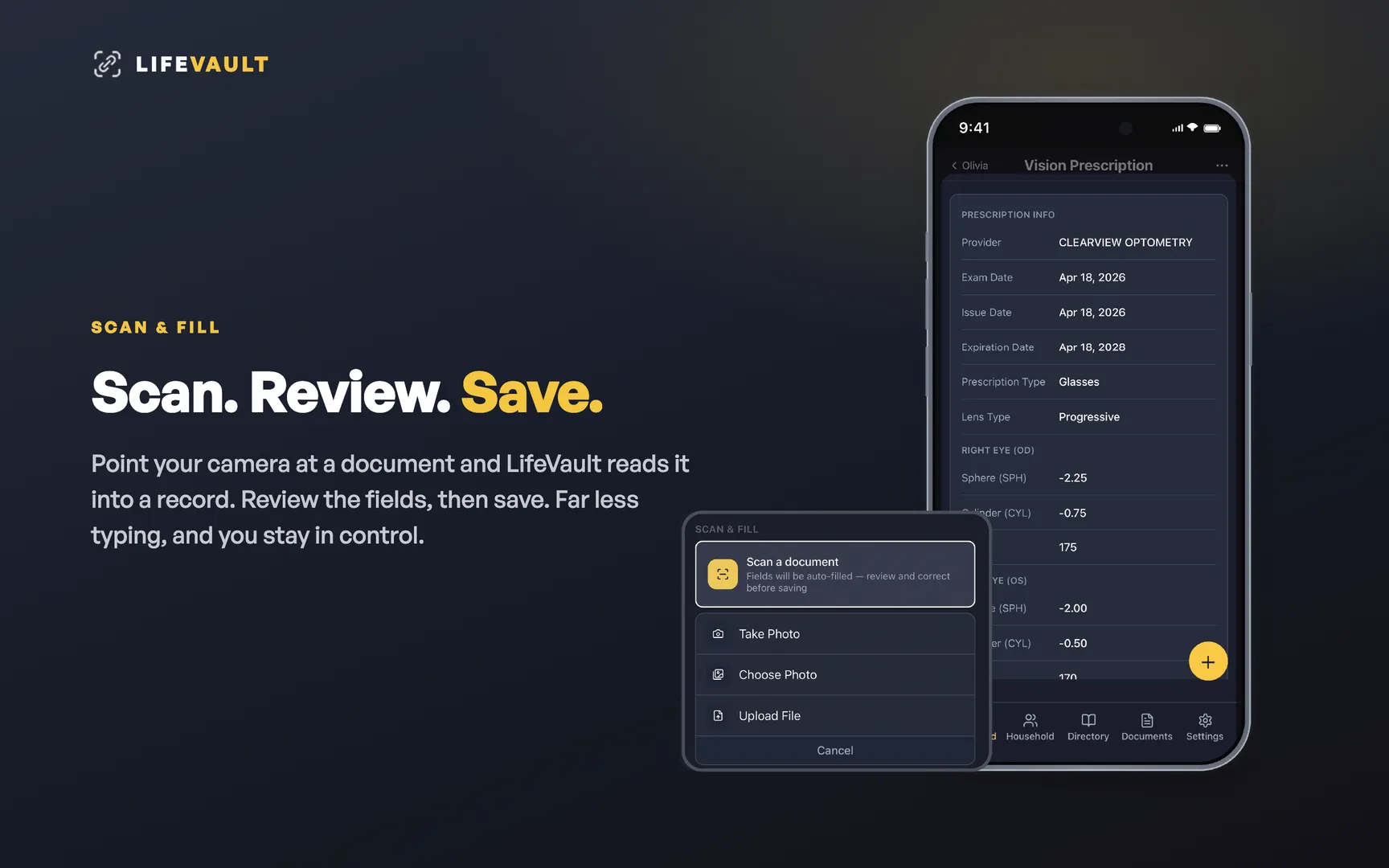 LifeVault screenshot 2