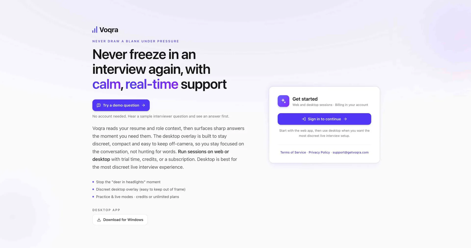 Voqra screenshot