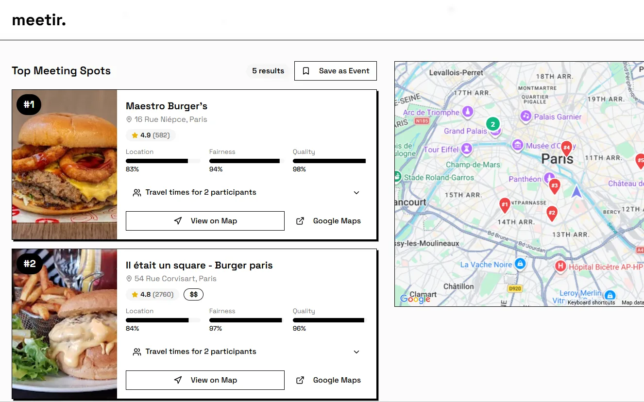meetir. screenshot 3