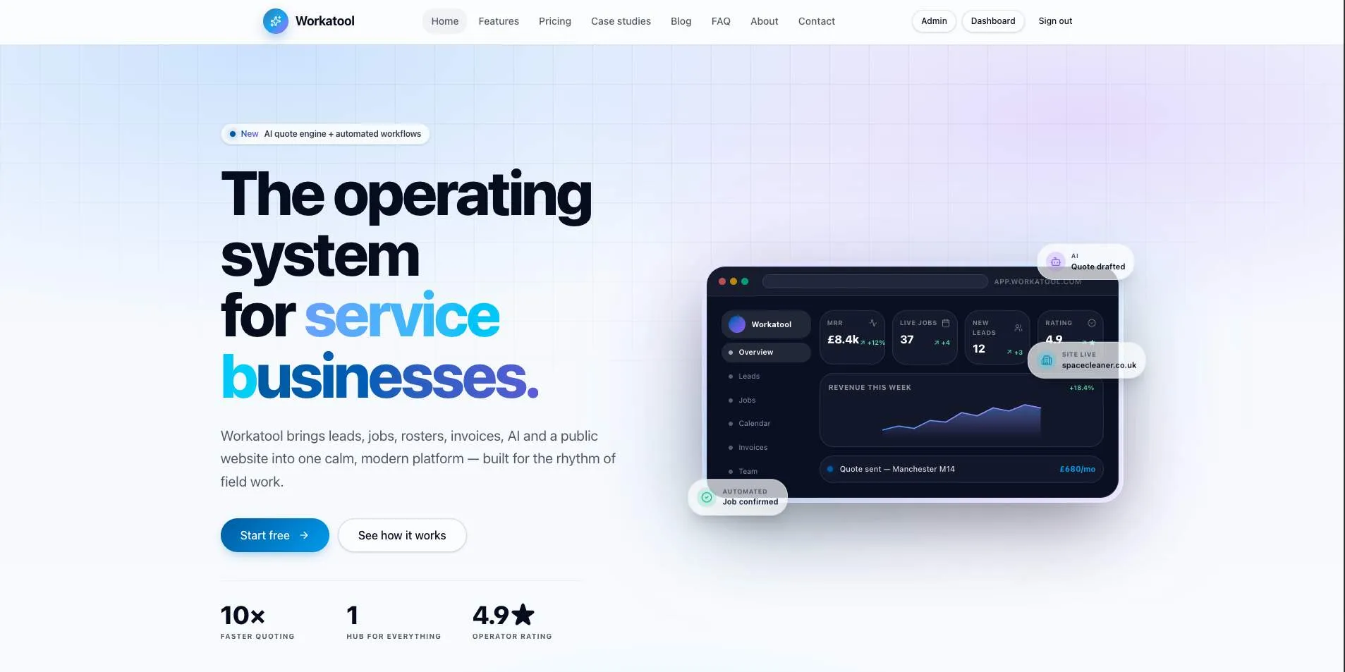Workatool screenshot