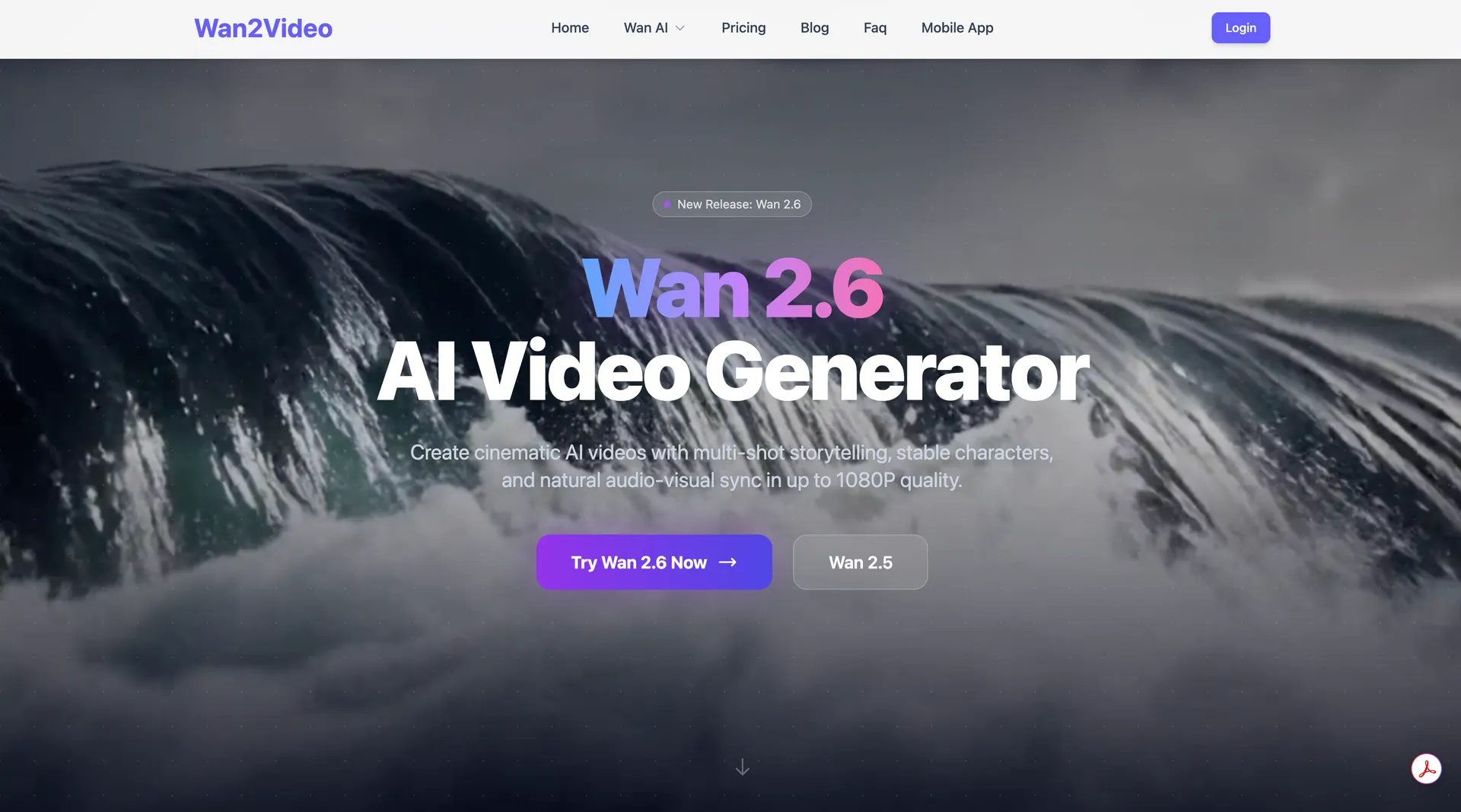 Wan 2.6 AI Video Generator screenshot