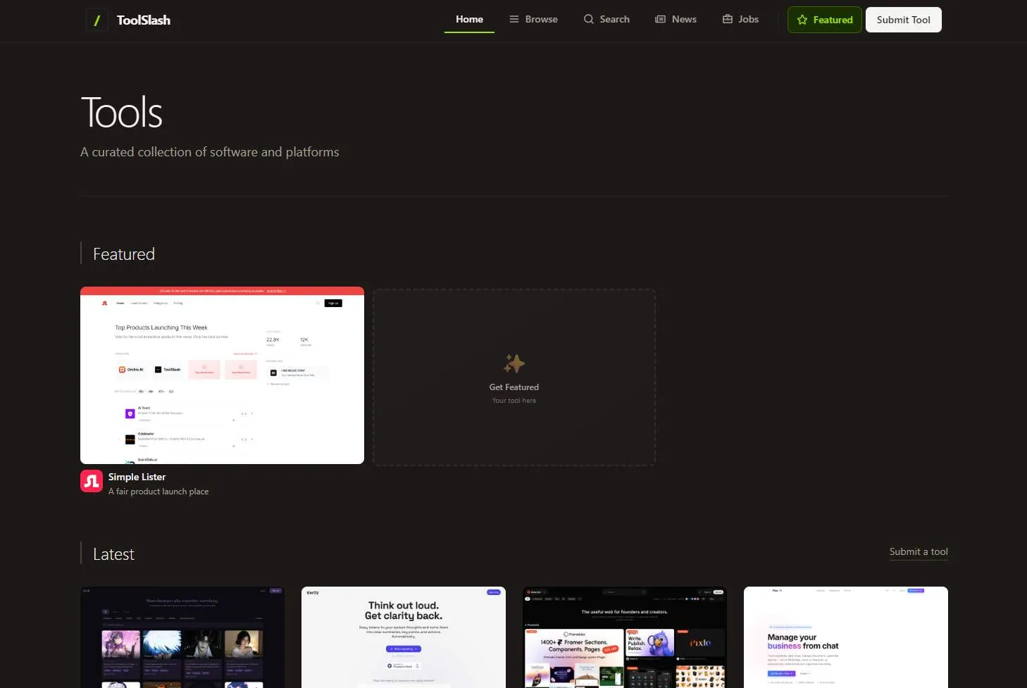 ToolSlash screenshot