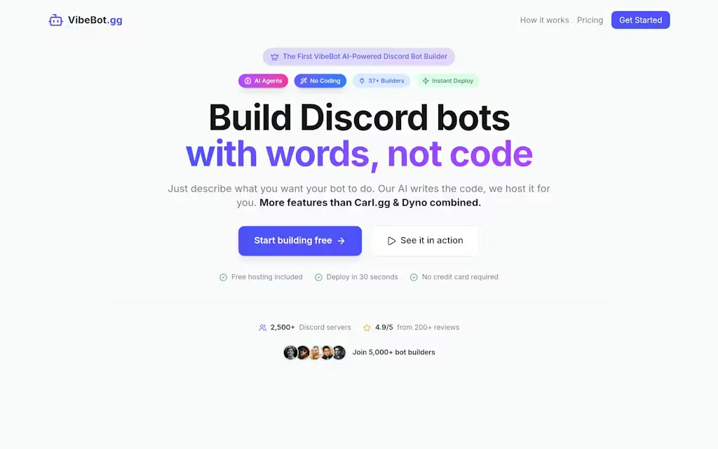 VibeBot screenshot