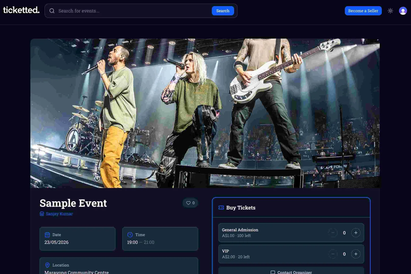 Ticketted screenshot