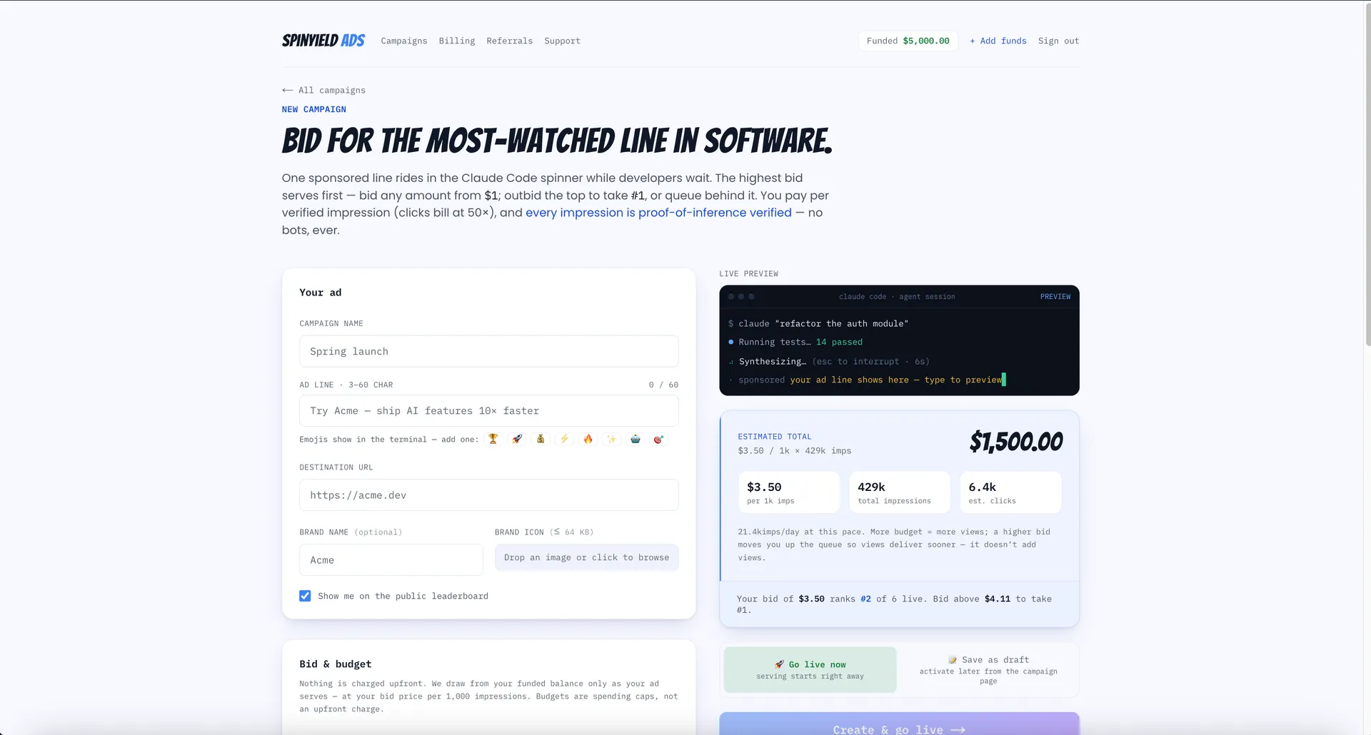 spinyield screenshot 2
