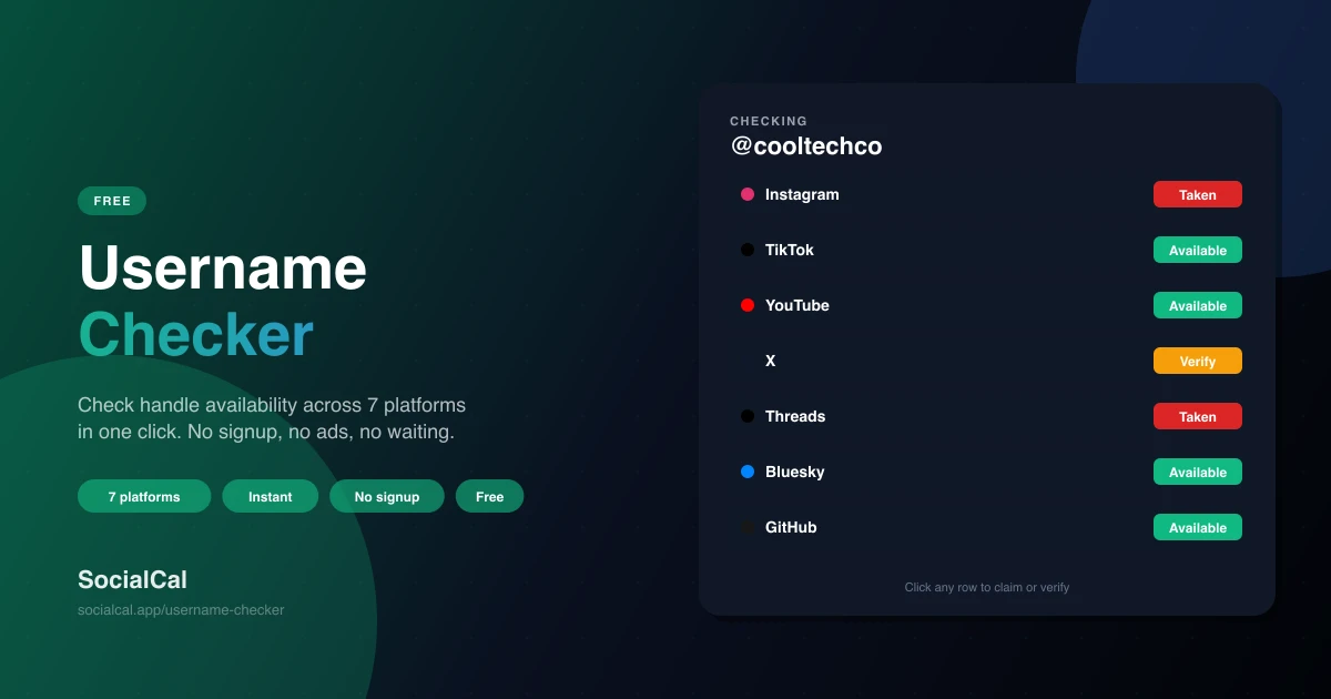 Username Checker screenshot