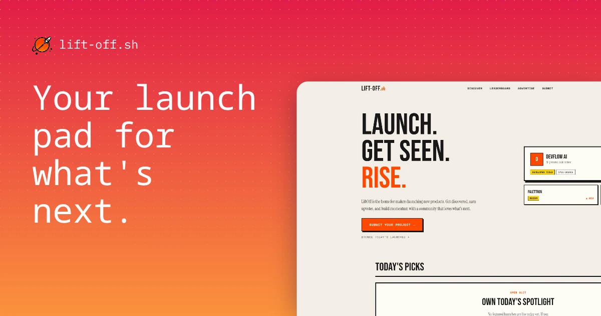 LiftOff screenshot 1