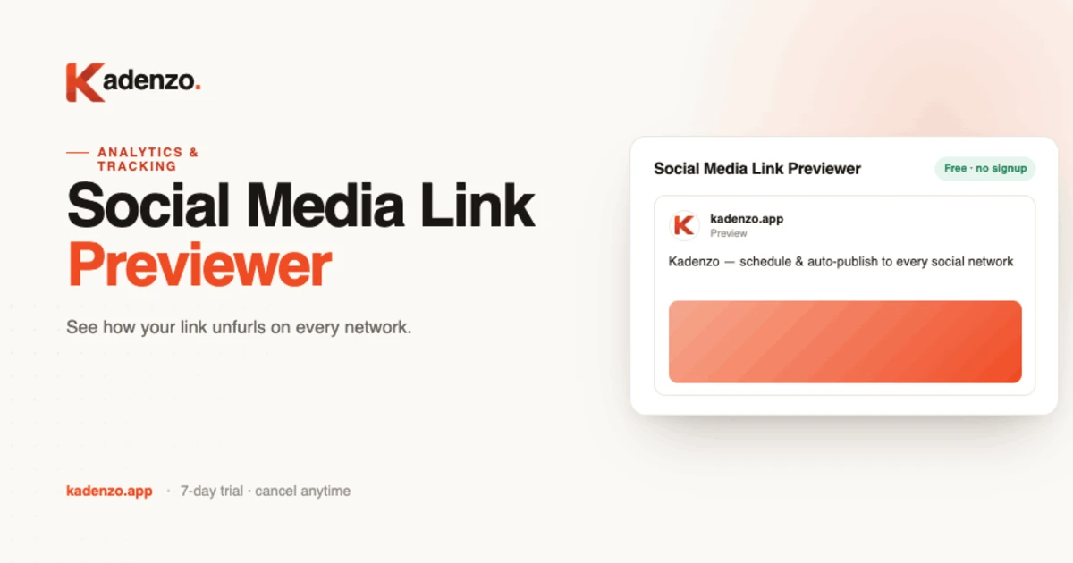 Social Media Link Previewer screenshot