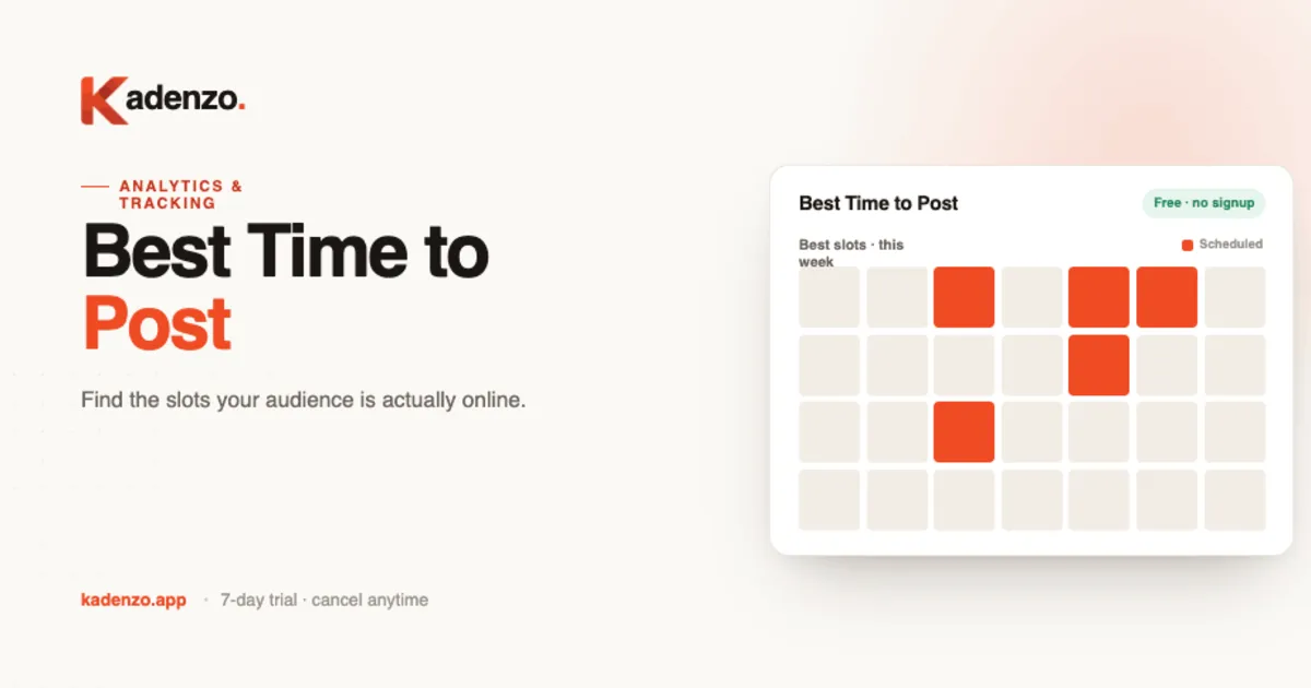 Best Time to Post on Social Media screenshot