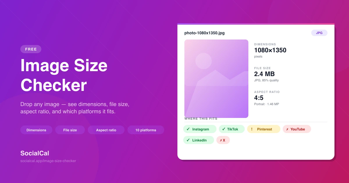 Image Size Checker screenshot
