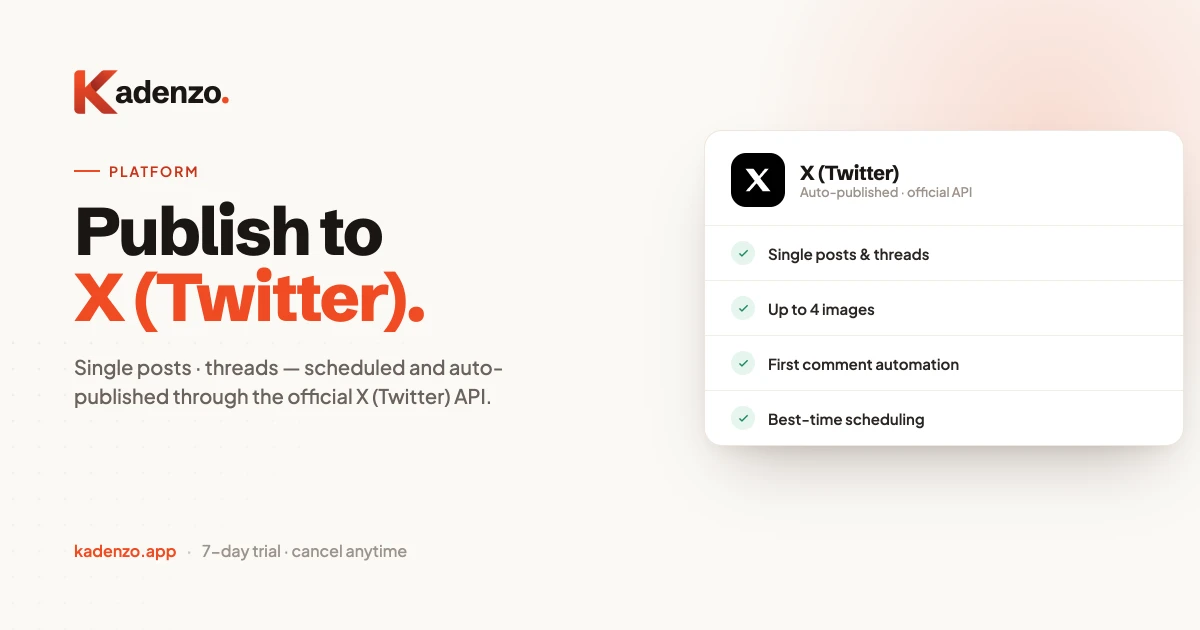 X Scheduler for Tweets & Threads screenshot