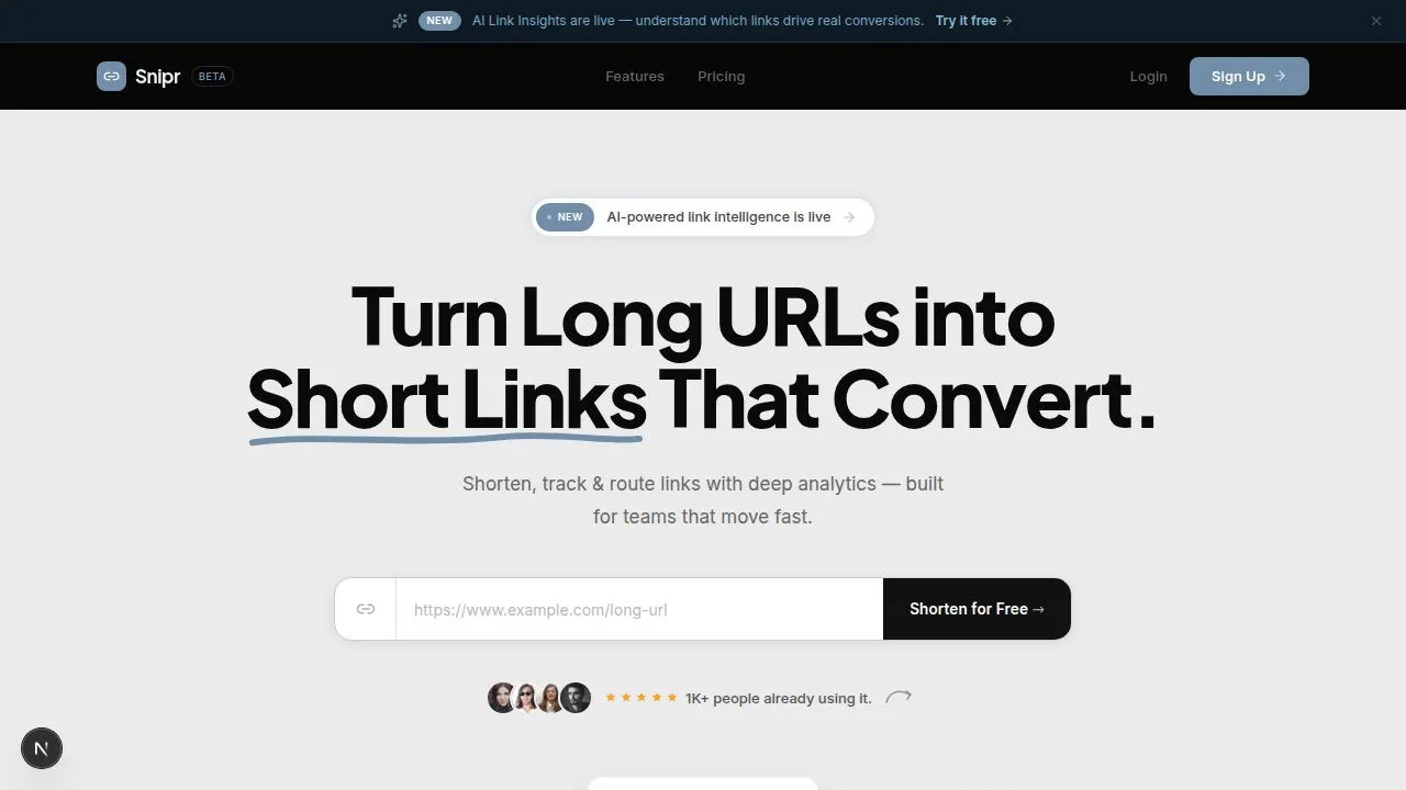 Snipr screenshot