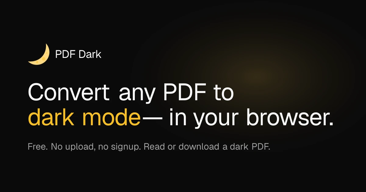 PDF Dark screenshot
