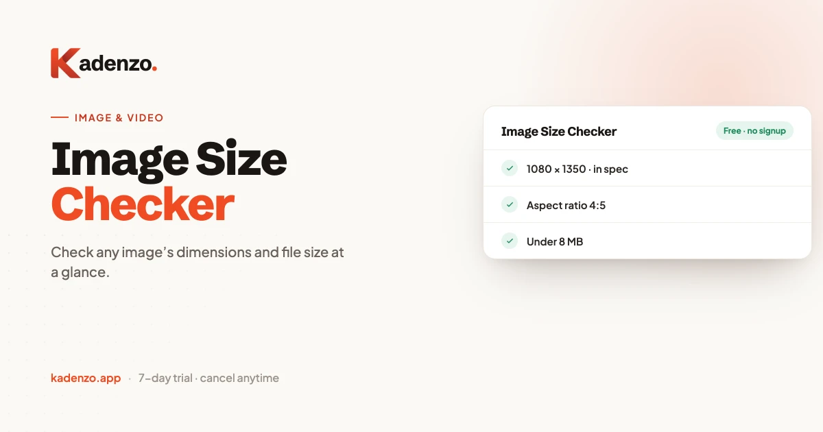 Image Size Checker screenshot