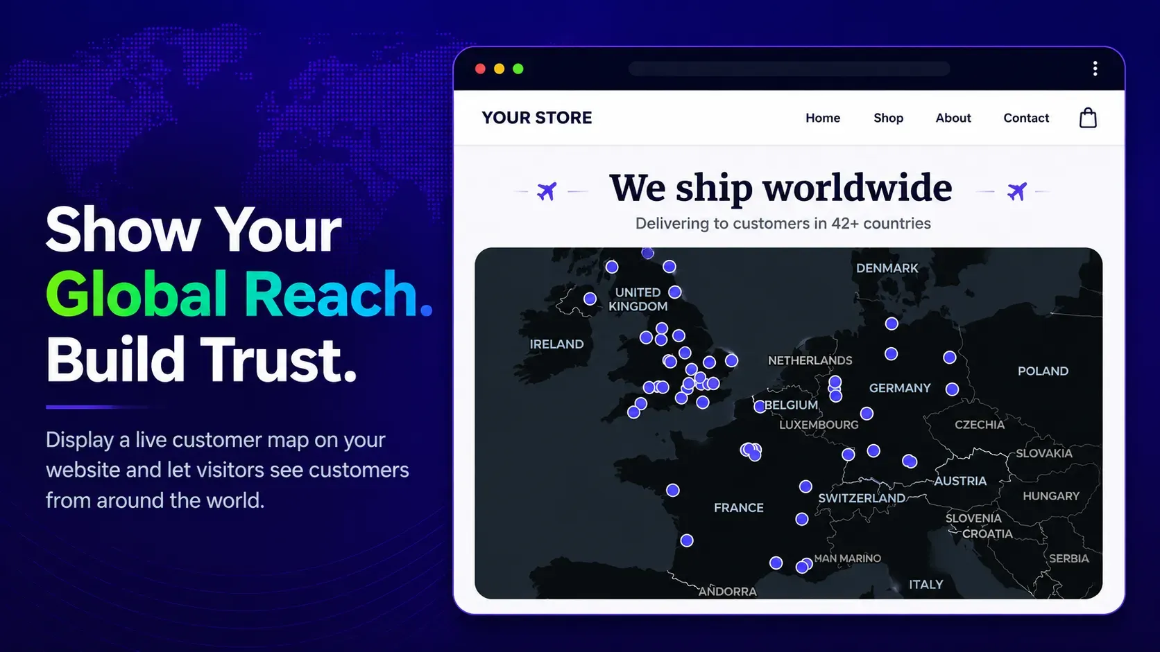 Customer Reach Map for WooCommerce screenshot 3