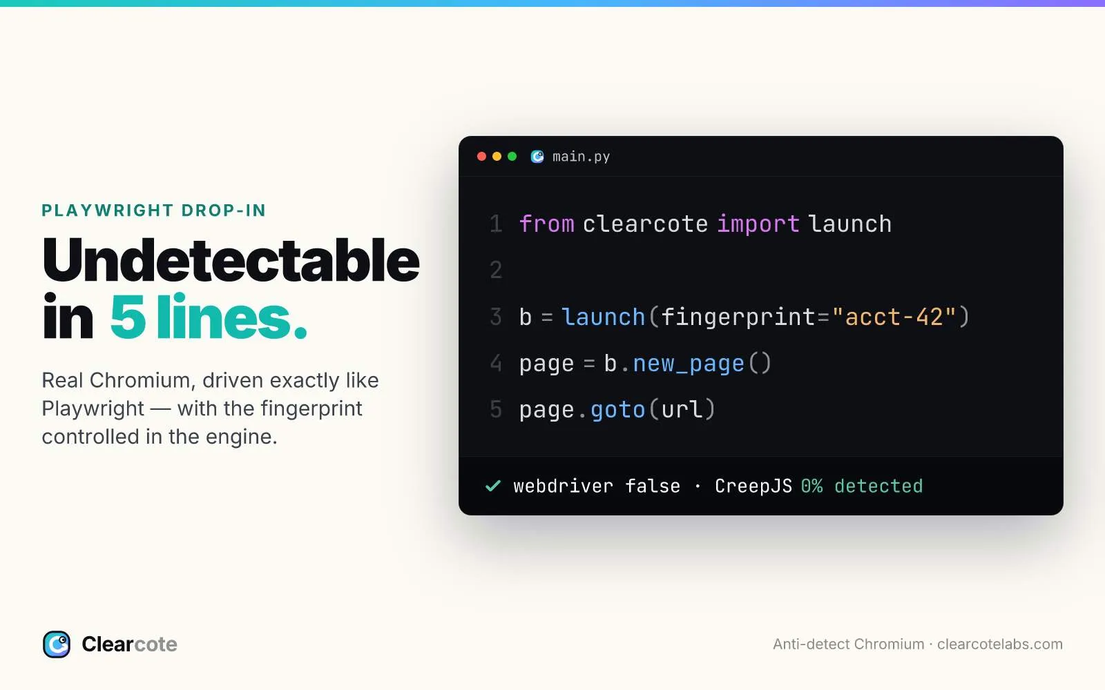 Clearcote screenshot