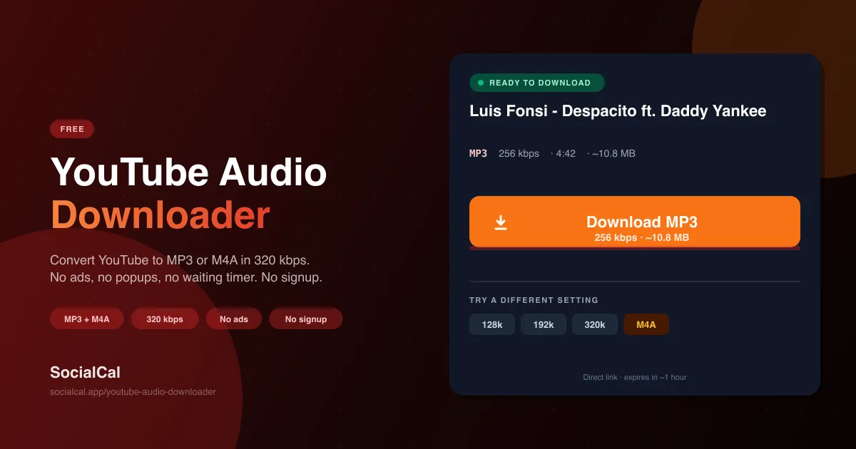 YouTube Audio Downloader screenshot