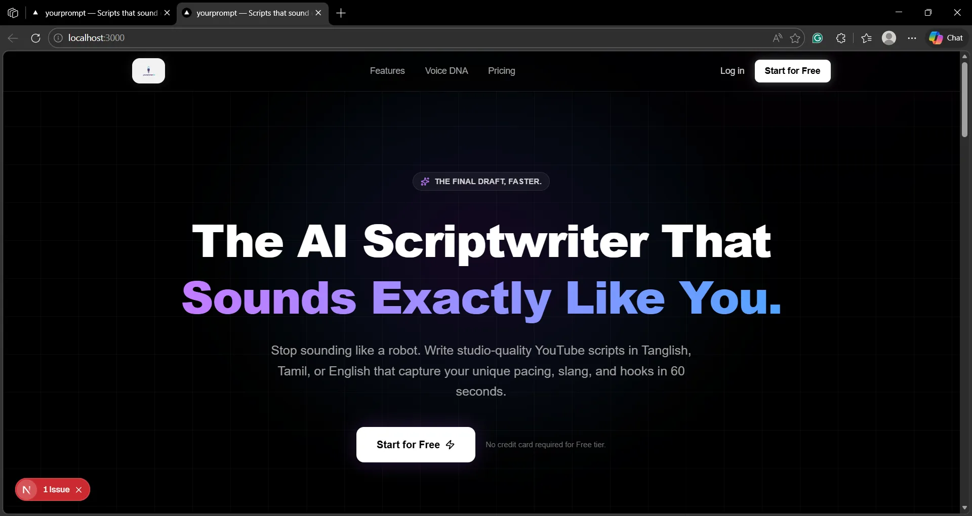 Scriptio screenshot 1