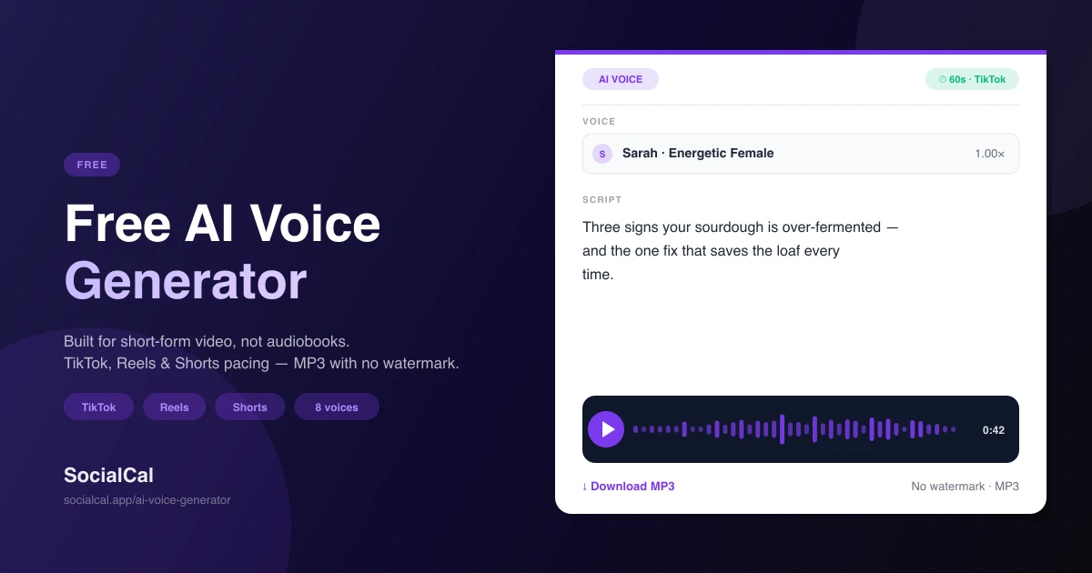 Free AI Voice Generator screenshot