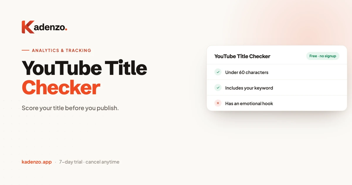 YouTube Title Checker screenshot
