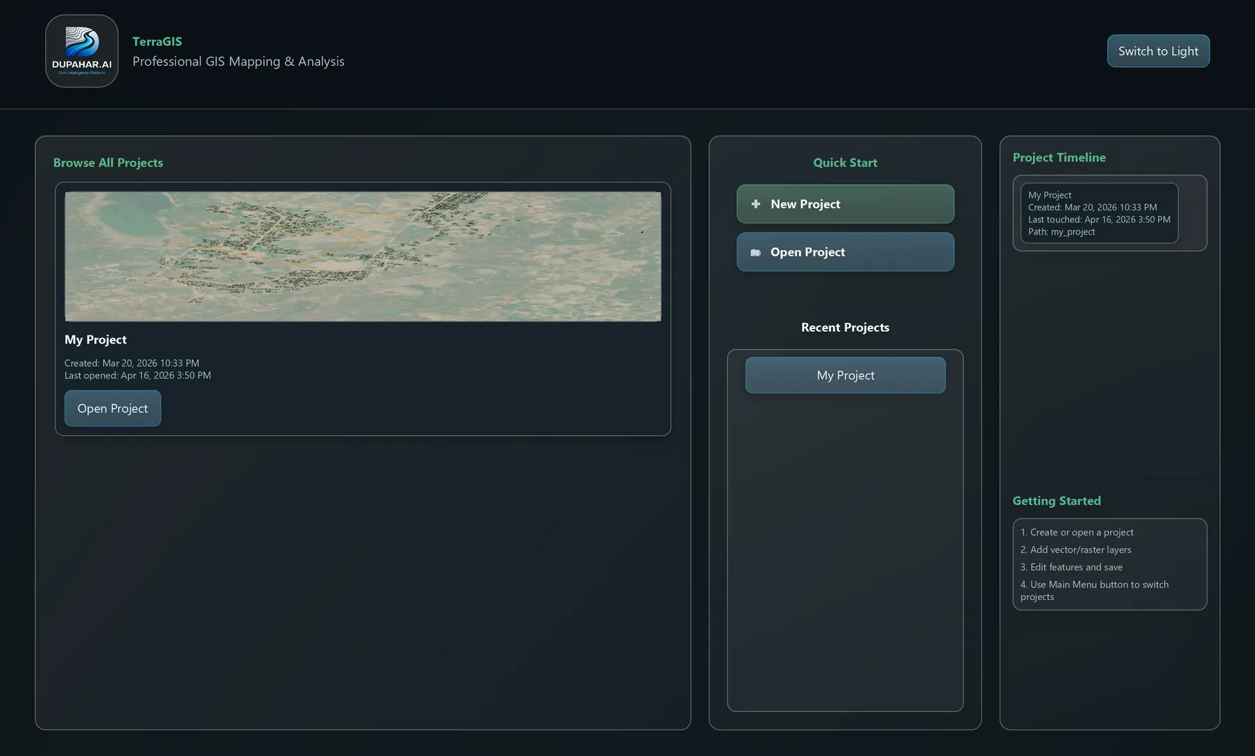 TerraGIS screenshot 1