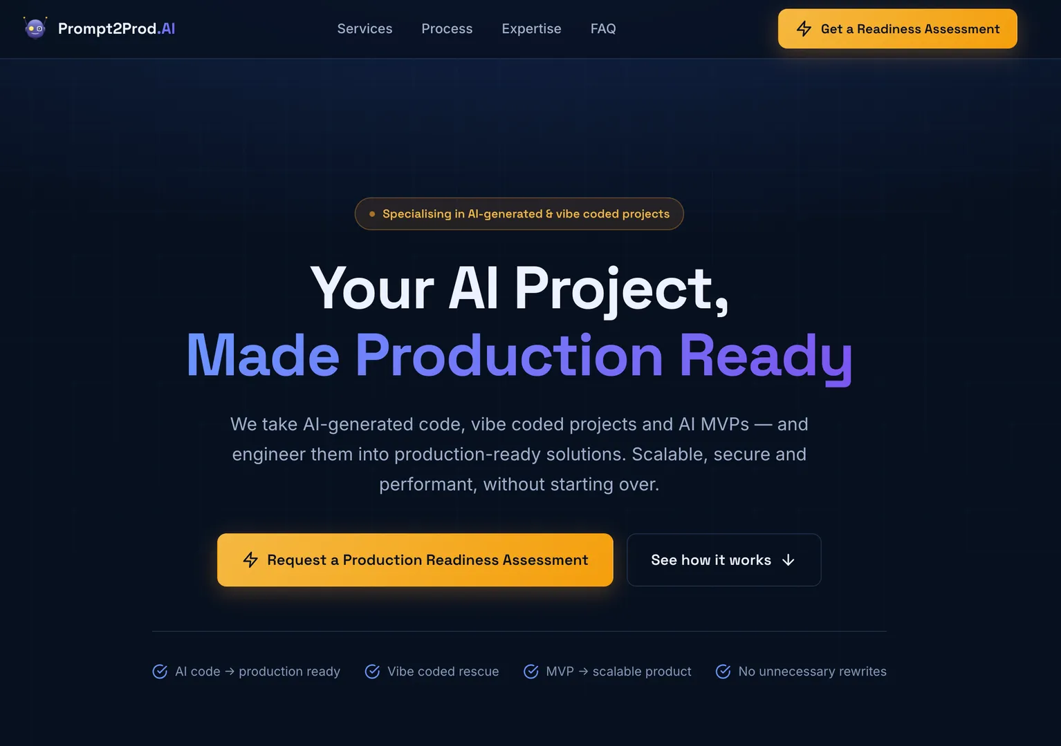 Prompt2Prod AI screenshot 1