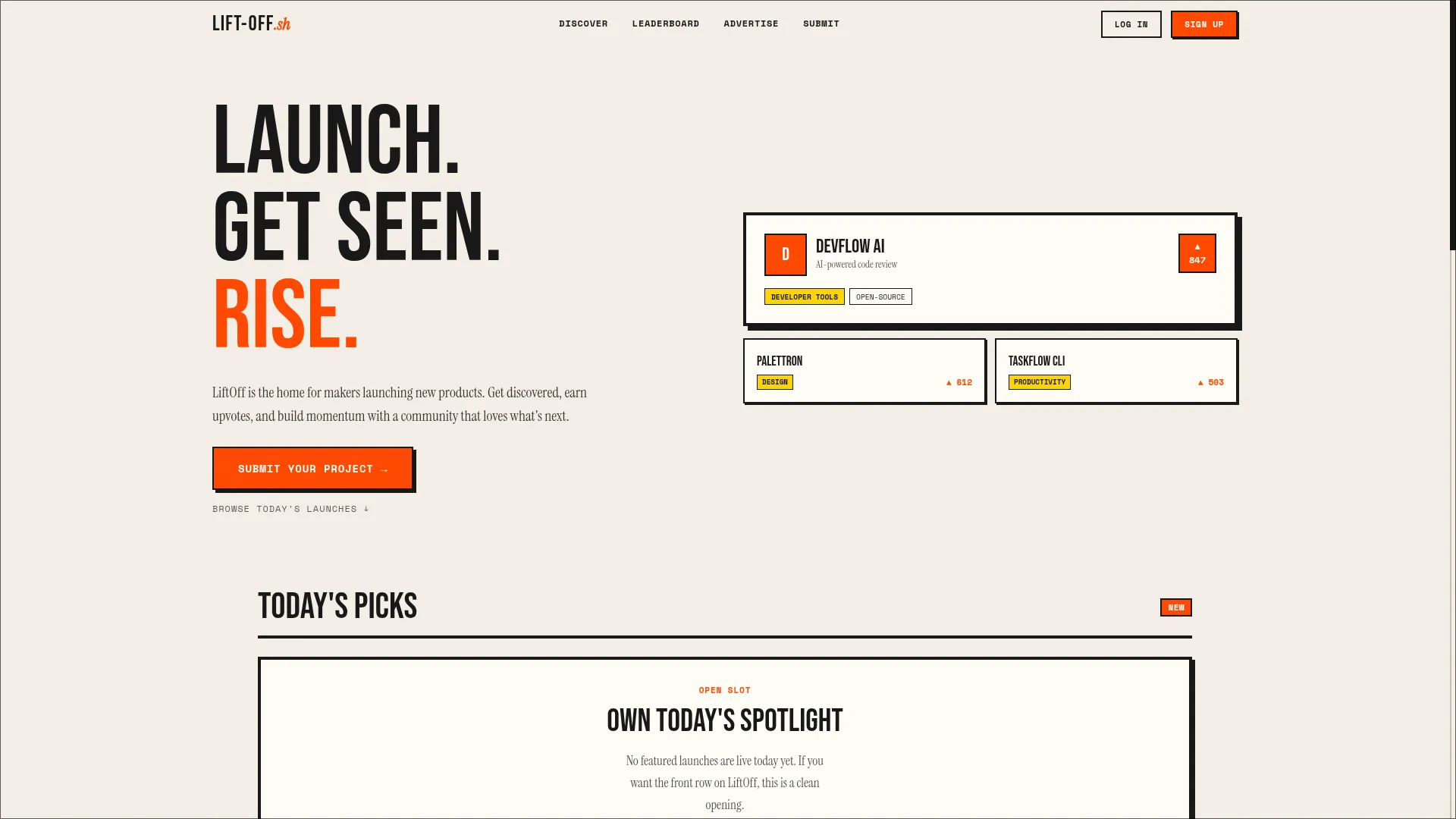 LiftOff screenshot 2