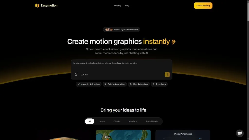 Easymotion - AI Motion Graphics Generator screenshot 2