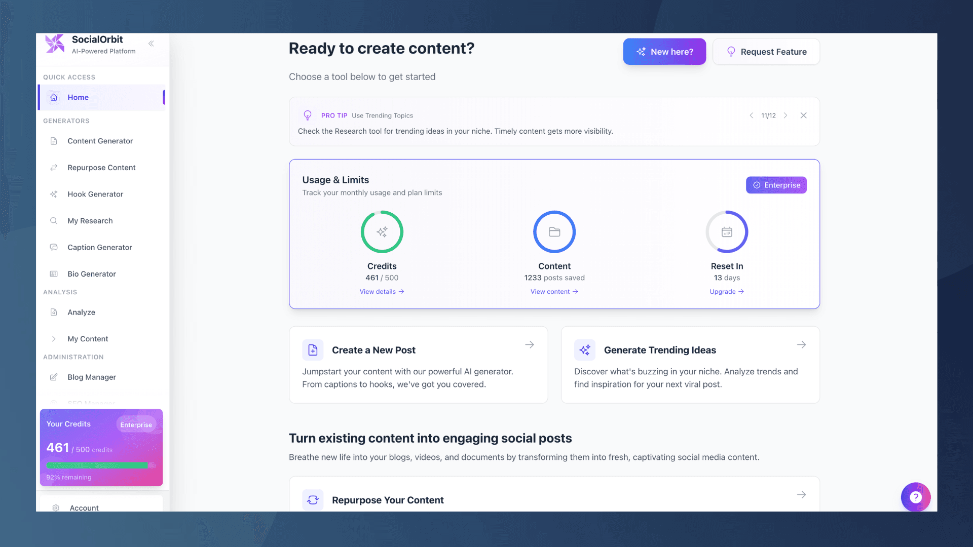 SocialOrbit screenshot 2