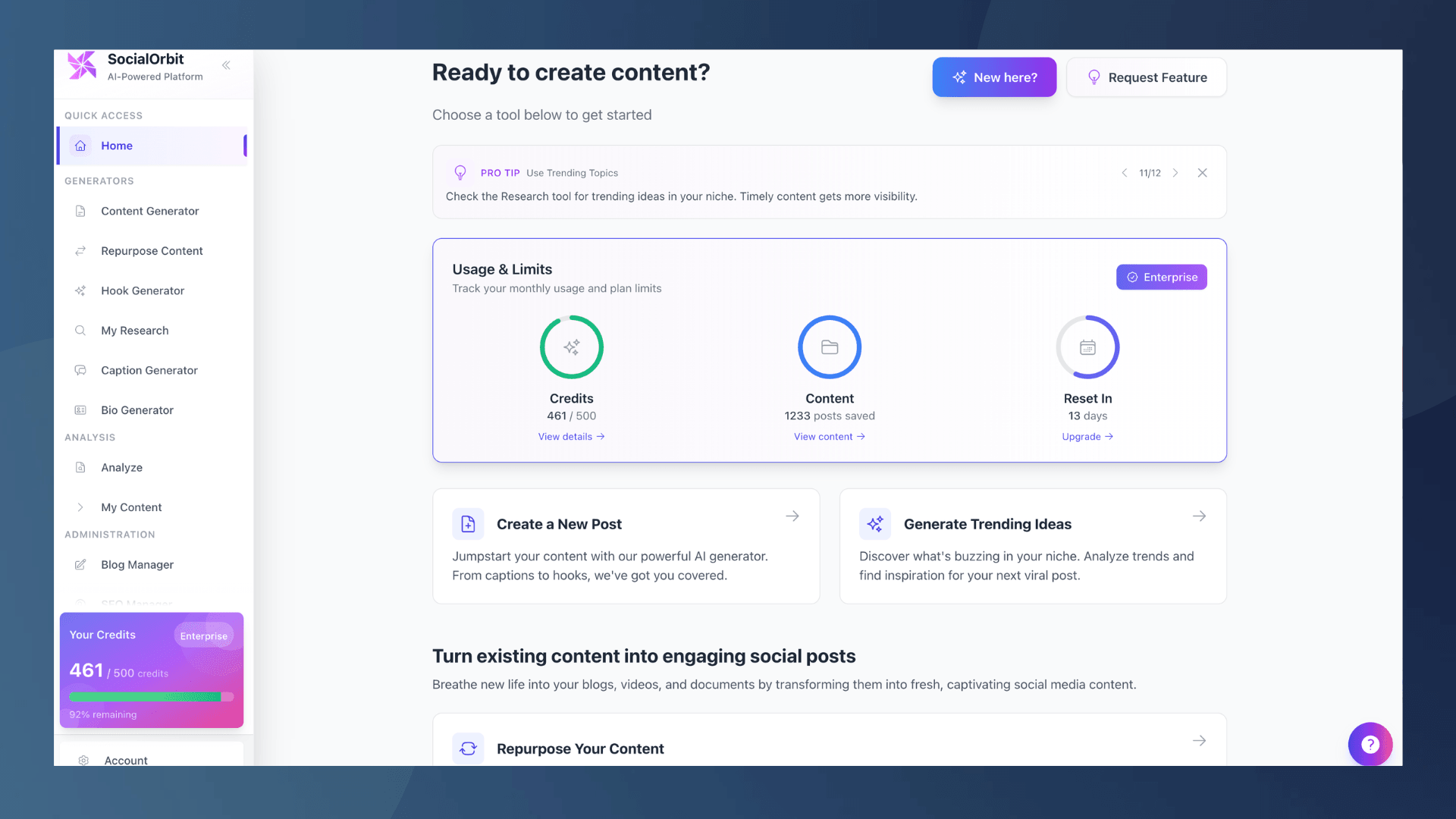 SocialOrbit screenshot 2