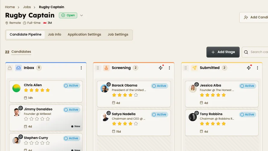 Happlicant screenshot 2