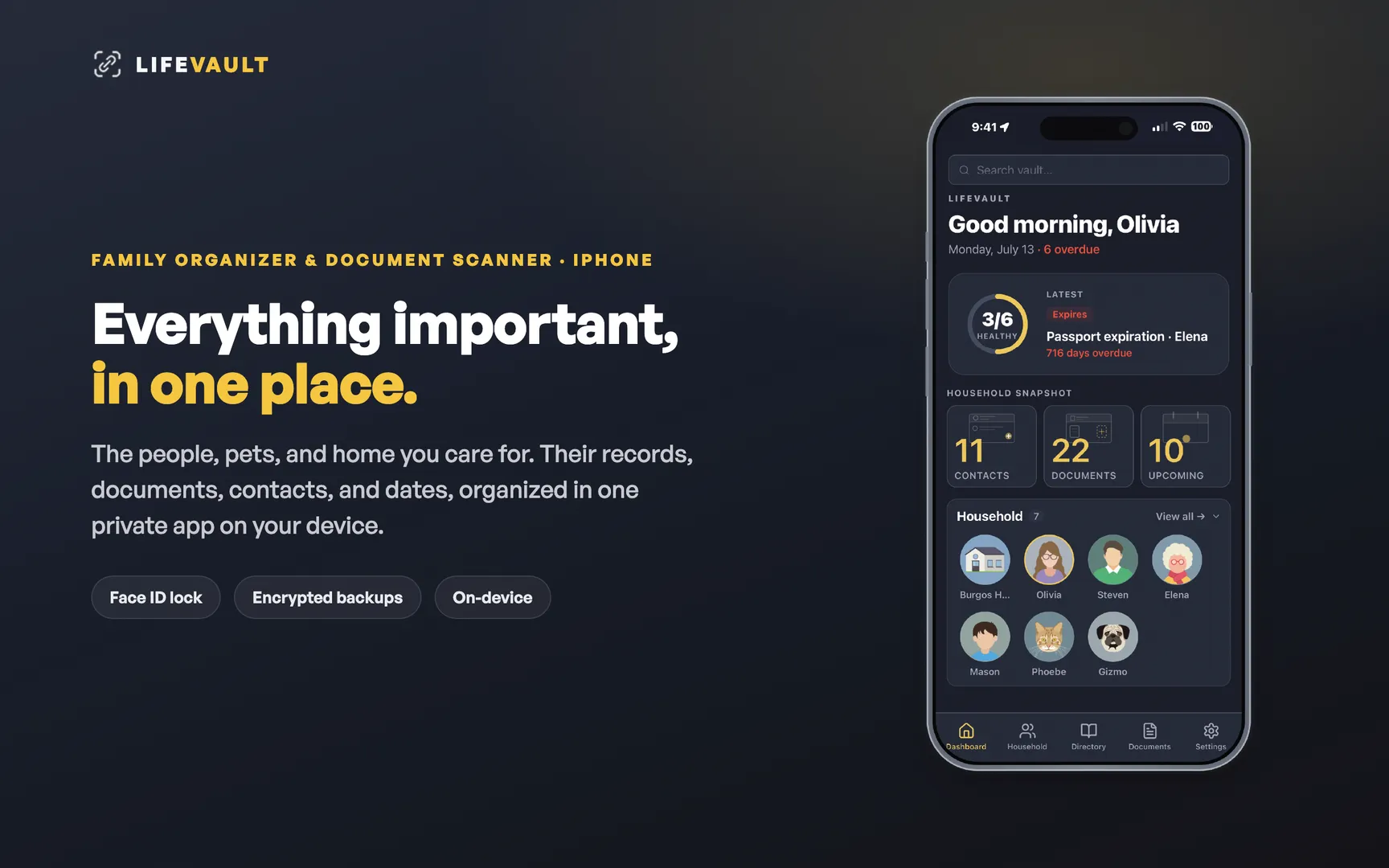 LifeVault screenshot 1
